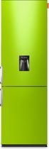 NUNKI LARGEH2O (Vert Clair Brillant Tous Côtés) Réfrigérateur Combiné Bas, F, 196+66l, Poignée, Distributeur d'eau