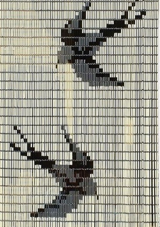 Vliegengordijnexpert - Vliegengordijn Hulzen - 90x210 cm - Crème