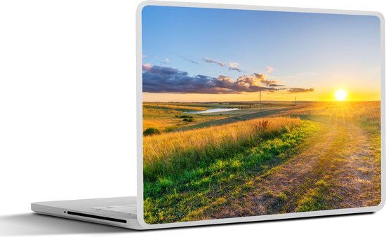 Laptop sticker - 14 inch - Zon - Natuur - Landschap - 32x5x23x5cm