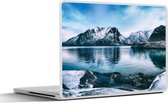 Laptop sticker - 14 inch - Water - Bergen - Natuur - 32x5x23x5cm - Laptopstickers - Laptop skin - Cover