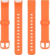 Bracelet en Siliconen - convient pour Fitbit Luxe - taille s/m - orange