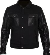 Helstons Kansas Aramide Leather Black Black Jacket S - Maat - Jas