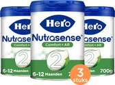 Hero Nutrasense Comfort+ AR Opvolgmelk 2 (6+ Maanden) - Flesvoeding - 3 x 700gr - Palmolievrij