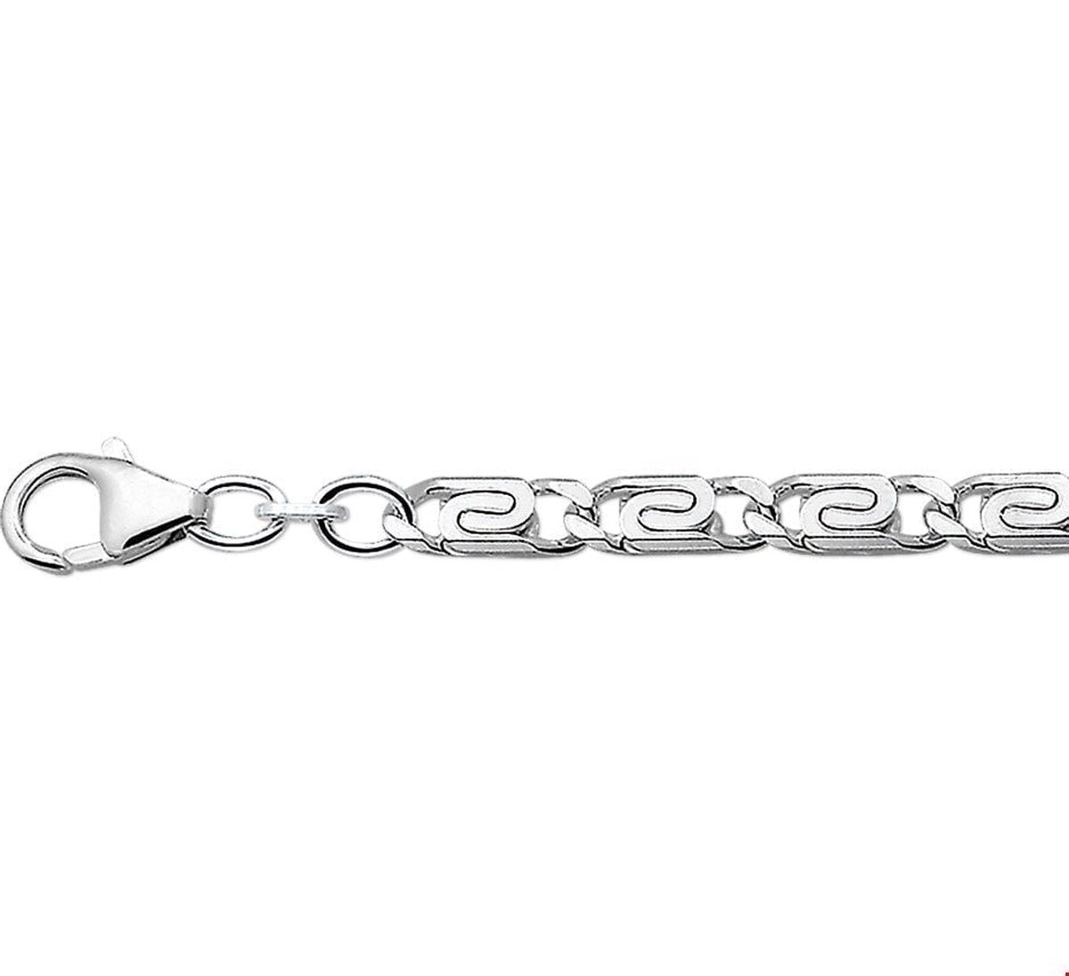 Zilveren Collier grieks 4 1002499 60 cm