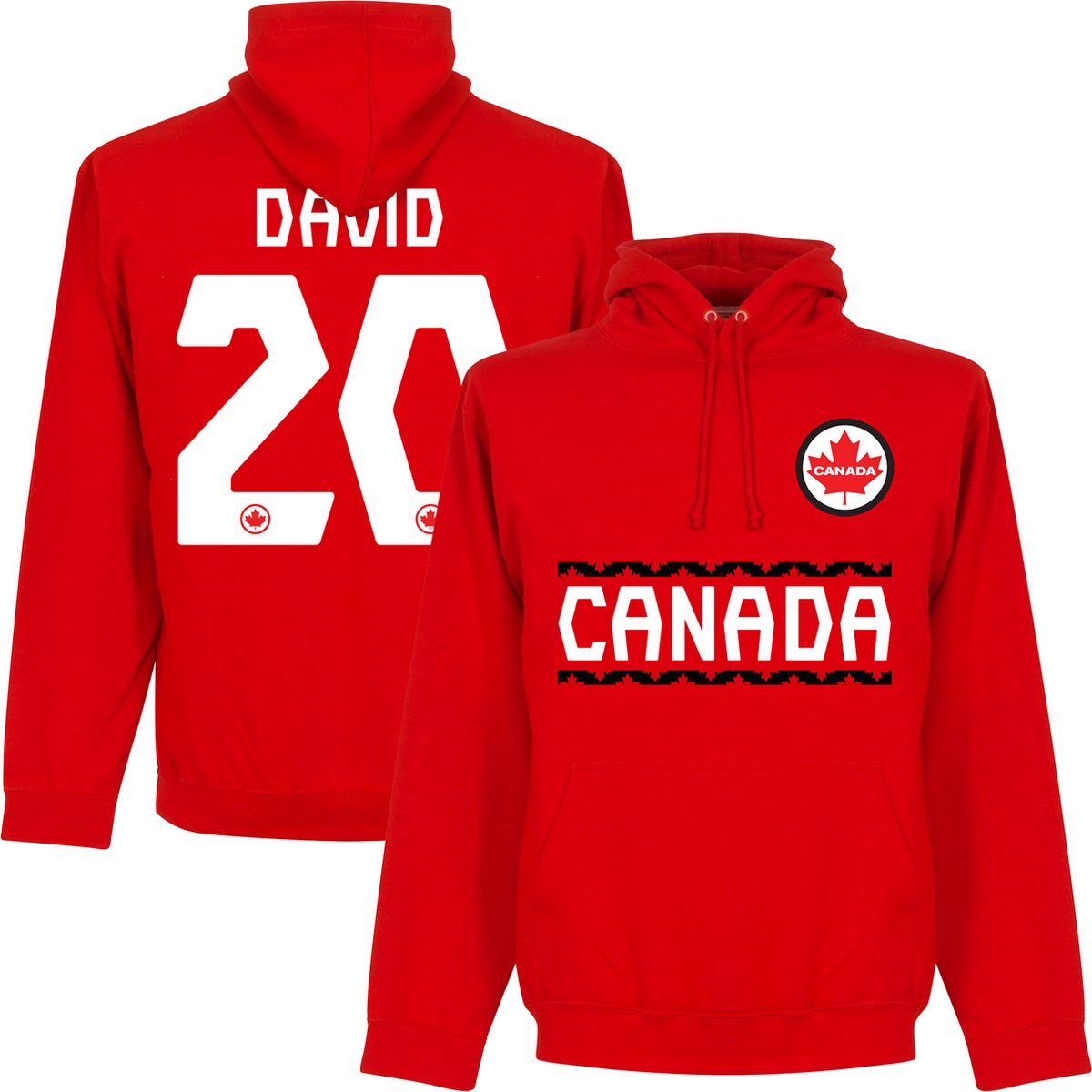 1200x1200.jpg Canada David 20 Team Hoodie - Rood - XL - Afbeelding 1