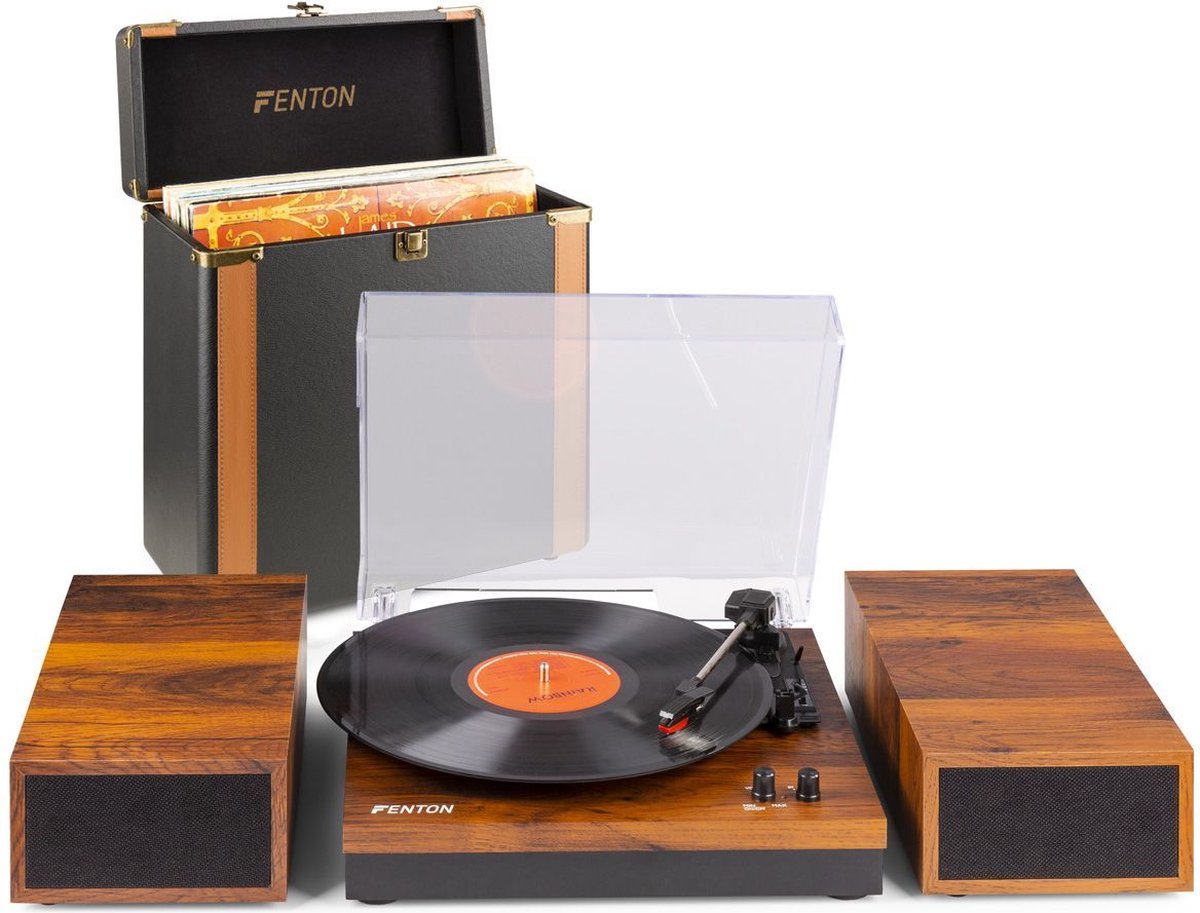 Fenton RP105 retro platenspeler met ingebouwde speakers en stofkap - kopen? • Voor 22u, morgen Fenton RP105 retro platenspeler met ingebouwde speakers en stofkap - kopen? • Voor 22u, morgen