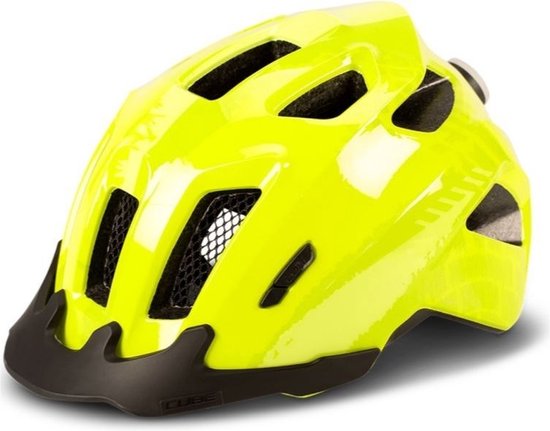 CUBE Fietshelm Ant - Kinderhelm - 11 Ventilatiegaten - SNAP 360 CUBE fit-systeem - X-Lock-montagesysteem - EPS Double In-Mould - 52-57 cm - M - Geel