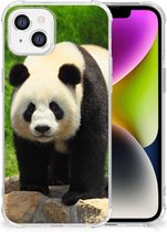 TPU Siliconen Hoesje Geschikt voor iPhone 14 GSM Hoesje met doorzichtige rand Panda