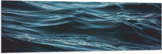 WallClassics - Drapeau - Vagues calmes sur la mer - 150x50 cm Photo sur drapeau en polyester