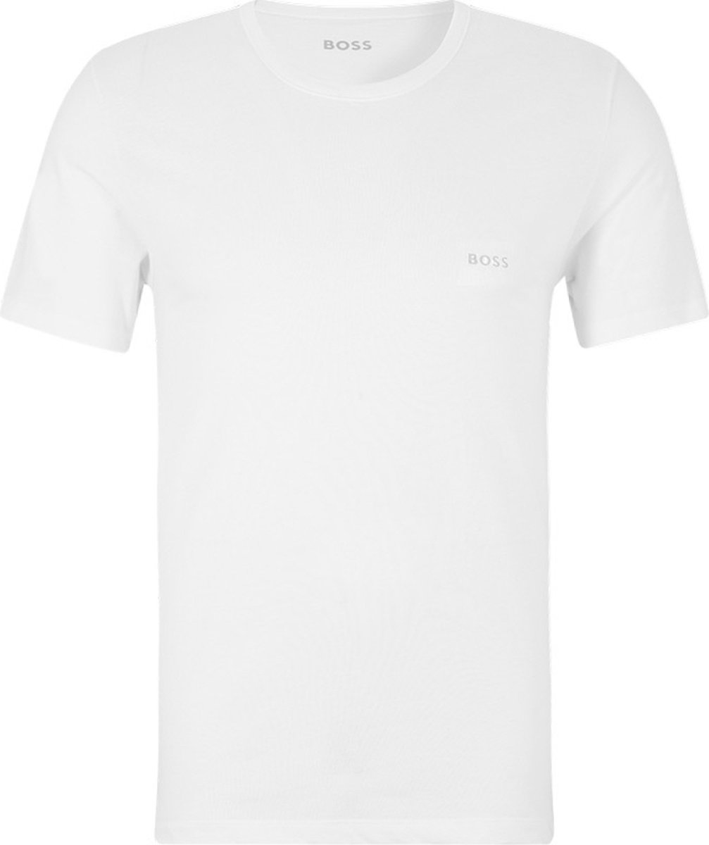 Hugo Boss BOSS 2P Ohals shirts plus size comfort zwart & wit 5XL