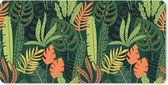 Bureau onderlegger - Muismat - Bureau mat - Jungle - Patronen - Bladeren - Jongens - Meiden - Kind - 80x40 cm