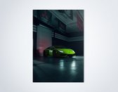 Lamborghini Huracan Groen Poster - Autoposter | Decoratie Slaapkamer | Kantoor