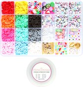Principessa Katsuki trendbox – Katsuki-kralen – Polymeerkralen – Smileys – Letterkralen – 2.700 kralen + veel extra artikelen – DIY