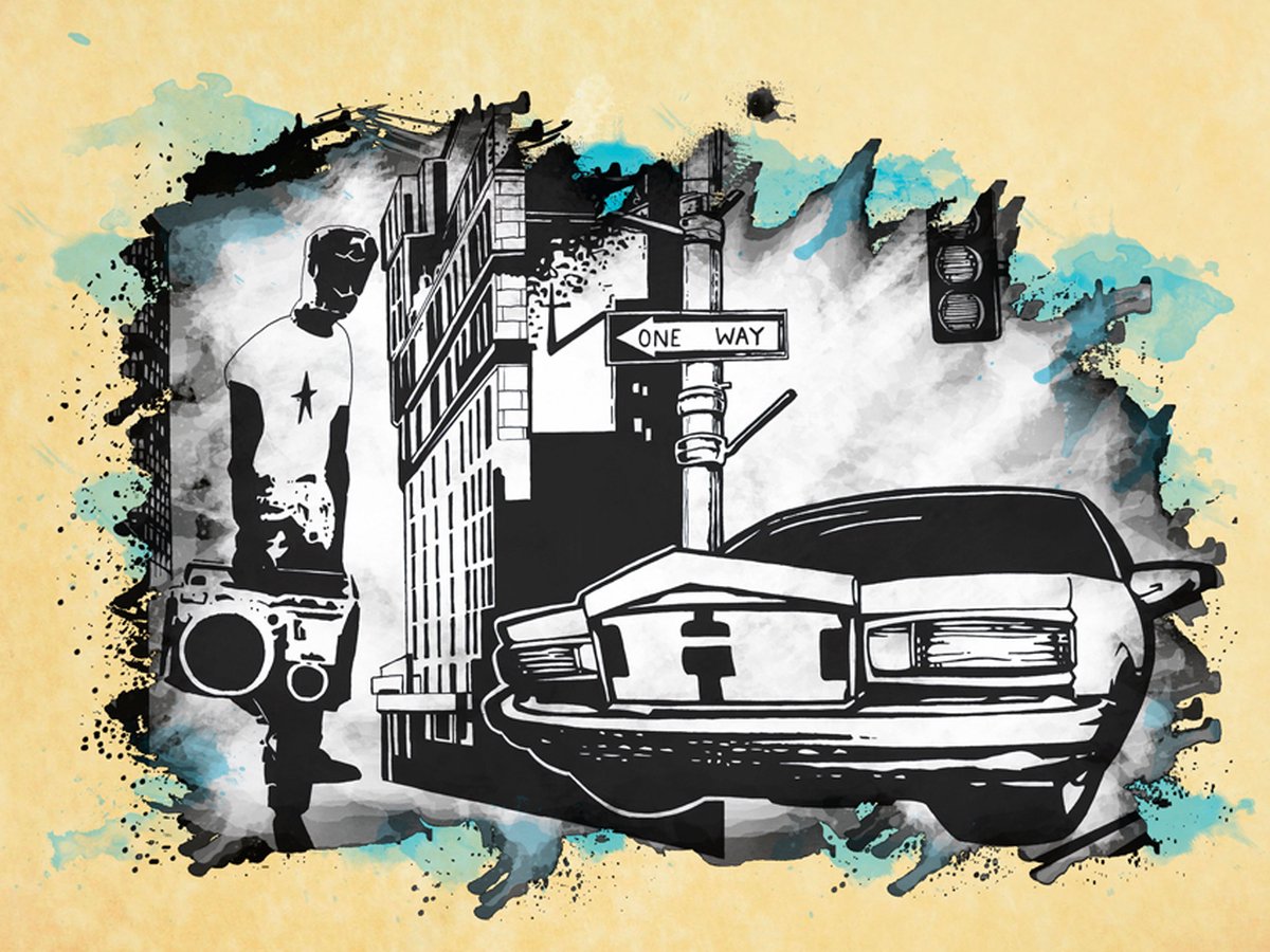 Fotobehang - Urban atmosphere.