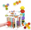 foto van Magic Cube - Stapeltoren - Activiteiten Kubus - Montessori Speelgoed - Blokkendoos - Baby speelgoed 1 jaar - Speelkubus - Kralenspiraal - Speelgoed 2 jaar - Inclusief kinderstoel speeltje