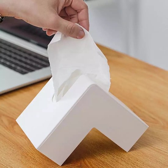 Tissue box - wit - tissuedoos - woondecoratie