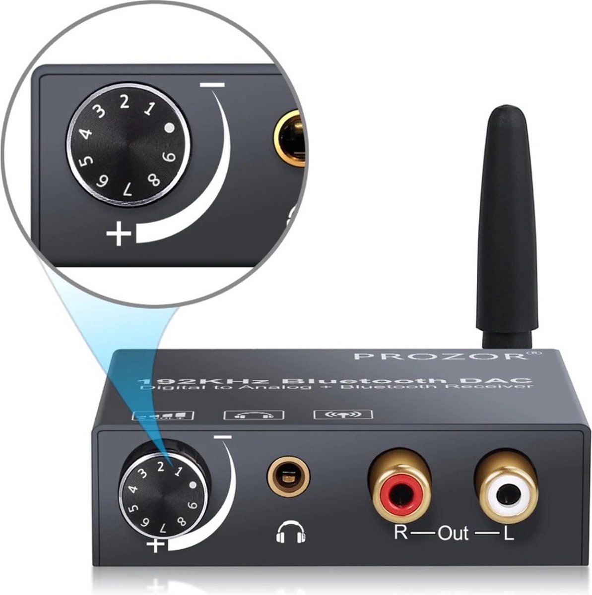 Émetteur/Récepteur audio Bluetooth pour entrée/sortie analogique et  numérique