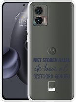 Motorola Edge 30 Neo Hoesje Niet Storen A.U.B. - Designed by Cazy