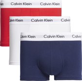 Calvin Klein Low Rise Trunks Boxershorts - Heren - 3-pack - Rood/Wit/Blauw - Maat XL