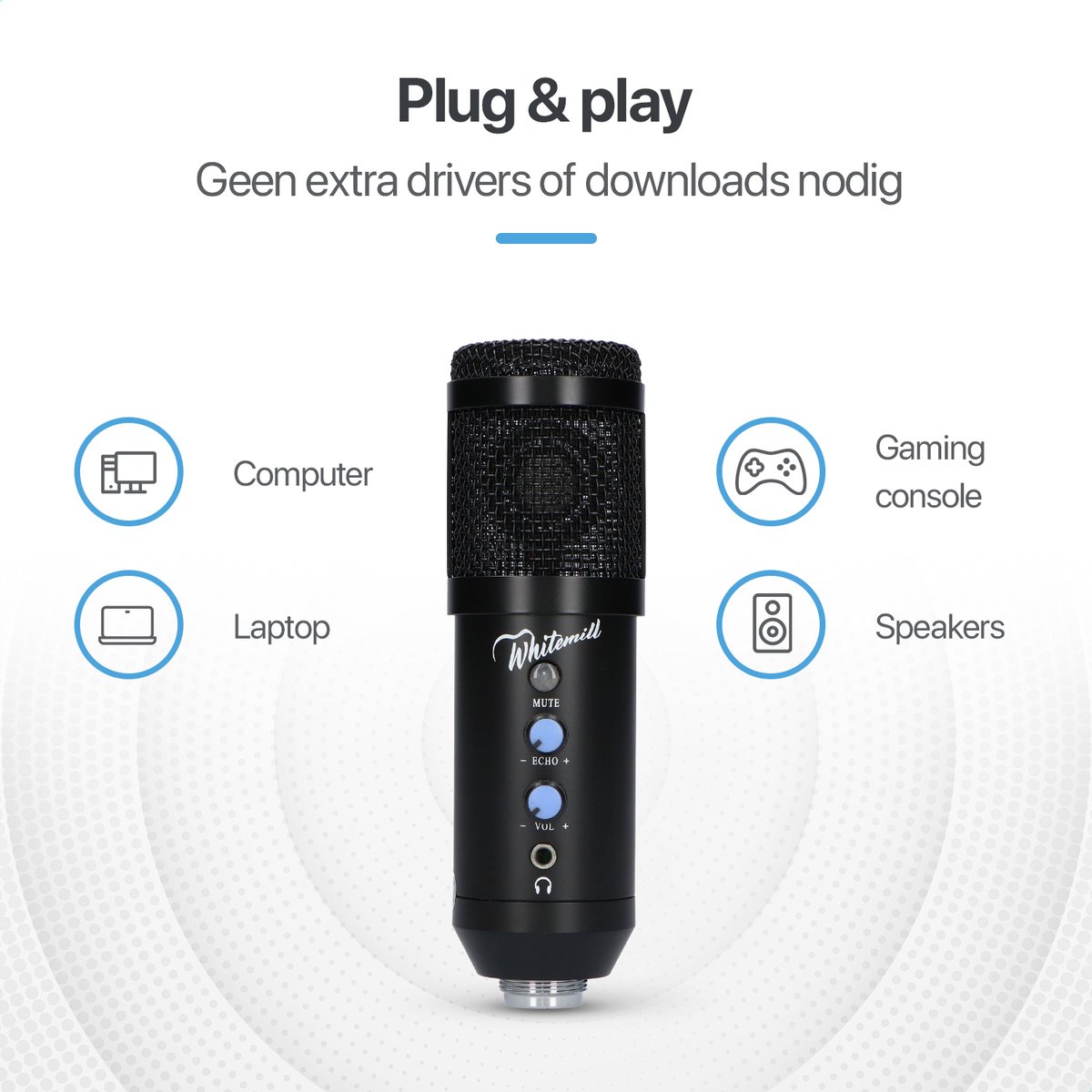 M-AUDIO UBER MIC Microphone USB à Condensateur pour Gaming, Streaming, Podcast, Enregistrement