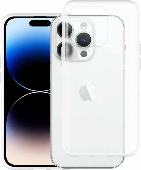 Just in case Soft Design Apple iPhone 14 Pro Back Cover Transparant