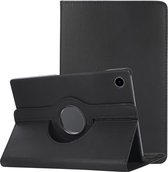 Hoesje Geschikt voor Samsung Galaxy Tab A8 Hoes Case Hard Cover 360 Draaibaar Hoesje - Zwart