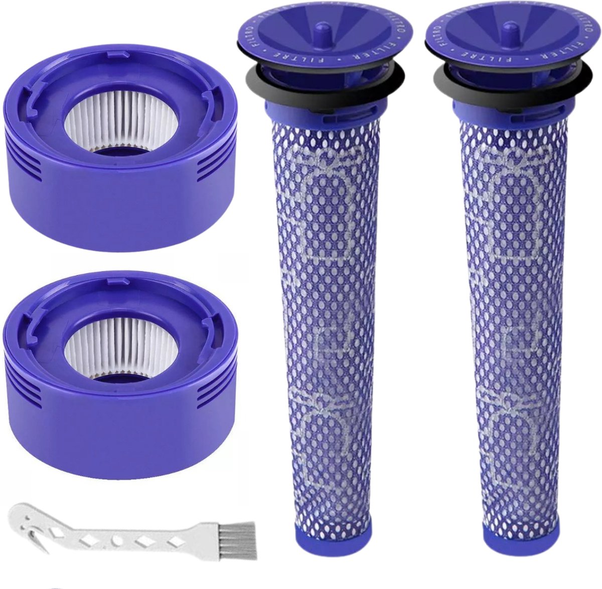 Premium Stofzuiger Filter Set - HEPA Pre en Post Filter - Wasbaar - Dyson V7 en Dyson V8 Filter