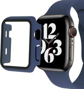 Apple Watch Ultra/Ultra 2 Hoesje - Bumper Case met Tempered Glass - Blauw