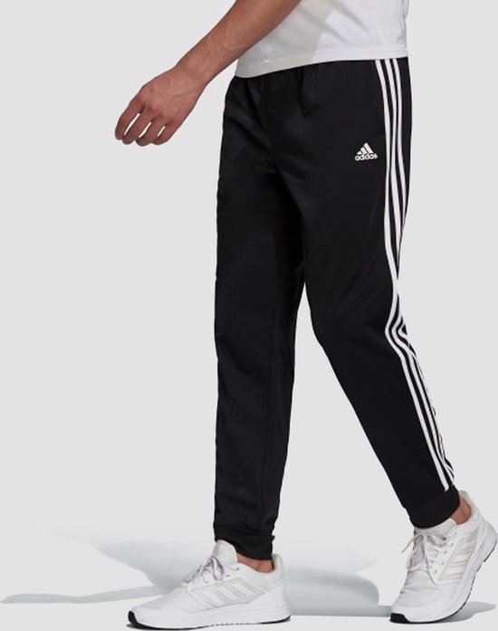 Adidas Warm-Up Tricot Tapered 3-Stripes Pantalon de survêtement Zwart Homme  - Taille XS