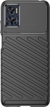 Cazy Motorola Moto E22 / E22i hoesje - TPU Grip Case - zwart