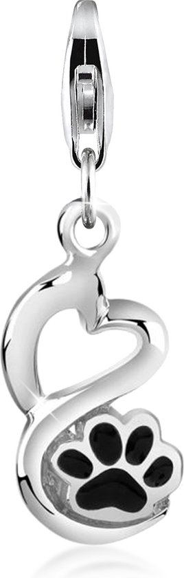 Nenalina Charm Coeur/Patte - Argent 925