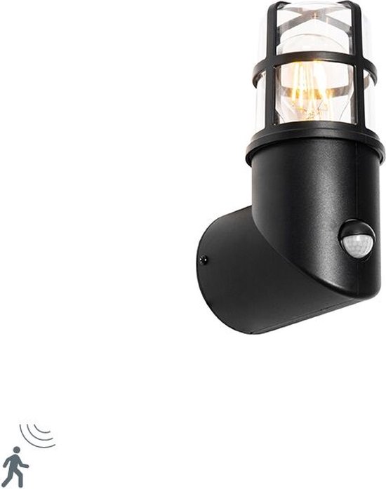 Lucide Bolton - buiten wandlamp met dag- nachsensor op zonne-energie