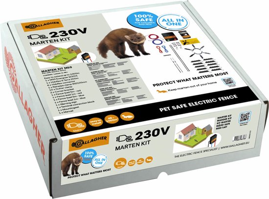 Steenmarter complete kit M50 230V voor dakgoot en regenpijp - Steenmarter weren - Steenmarter verjagen