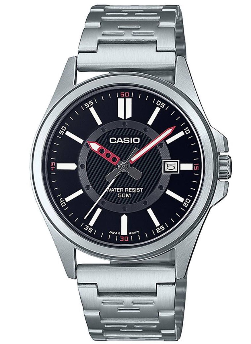 Casio Casio Collection MTP-E700D-1EVEF Horloge - Staal - Zilverkleurig - Ø 38 mm
