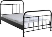 Vipack New York Kinderbed - Metalen Bedframe met Lattenbodem - 120x200 cm - Zwart
