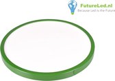 OPRUIMING - OP=OP - FutureLed Plafondlamp rond Groen extra dun 30cmx2cm 16W