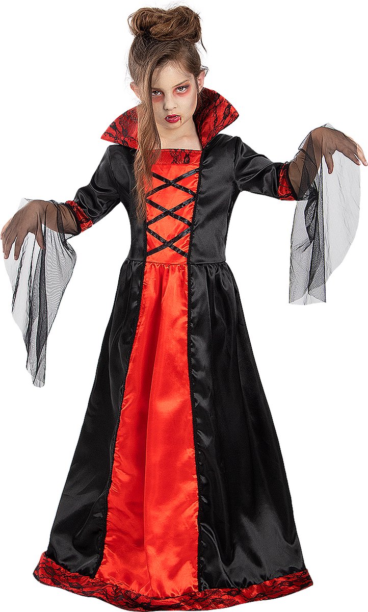 FUNIDELIA Vampier Kostuum voor meisjes - Maat: 97 - 104 cm - Zwart