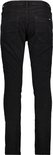 Achterkant van een zwarte heren corduroy broek met slim fit.
