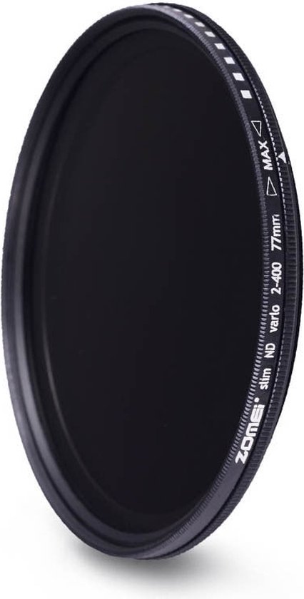 Foto: Glas slanke nd2 400 neutrale dichtheid fader variabele nd filter verstelbare 58mm