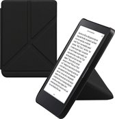 kwmobile case geschikt voor Kobo Clara 2E - Met standaard - E reader cover van kunstleer - In zwart