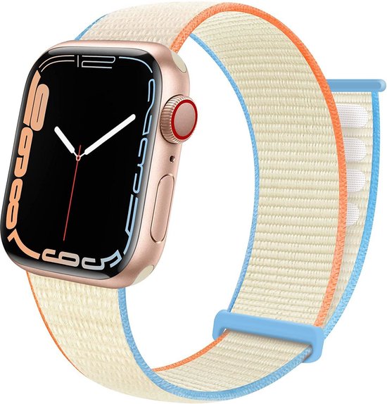 Bracelet en nylon pour montre connectée - Convient pour le bracelet en nylon  Apple... | bol