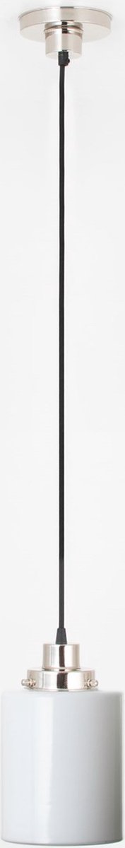 Art Deco Trade - Hanglamp aan snoer Strakke Cilinder 20's Nikkel