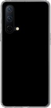 Geschikt voor OnePlus Nord CE 5G hoesje - Zwart - Effen kleur - Siliconen Telefoonhoesje