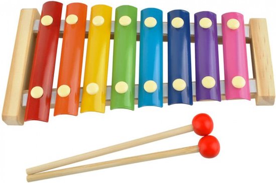 Speelgoed Metallofoon - Kleurrijke - Muziekinstrumenten - Xylofoon - 8-toons - Jongen en meisjes - Kinderen - 3 jaar - Gift - Cadeau