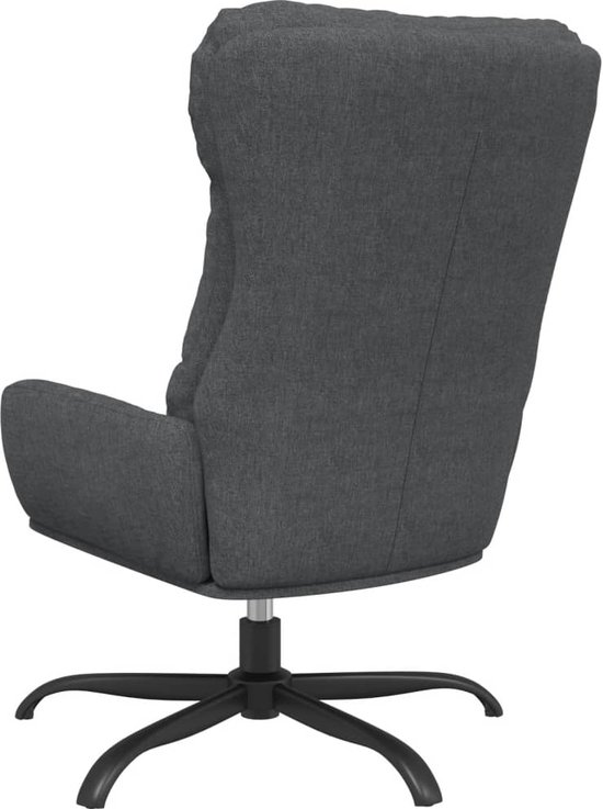 Relaxfauteuil Ulla - fluweel - donkergrijs | Leen Bakker