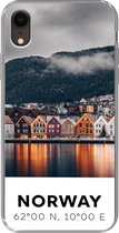 Geschikt voor iPhone XR hoesje - Noorwegen - Scandinavië - Bergen - Winter - Siliconen Telefoonhoesje