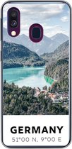 Telefoonhoesje Geschikt voor Samsung Galaxy A40 hoesje - Duitsland - Bergen - Meer - Siliconen Telefoonhoesje