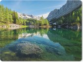 Bol.com Muismat - Mousepad - Water - Bergen - Rotsen - 23x19 cm - Muismatten aanbieding