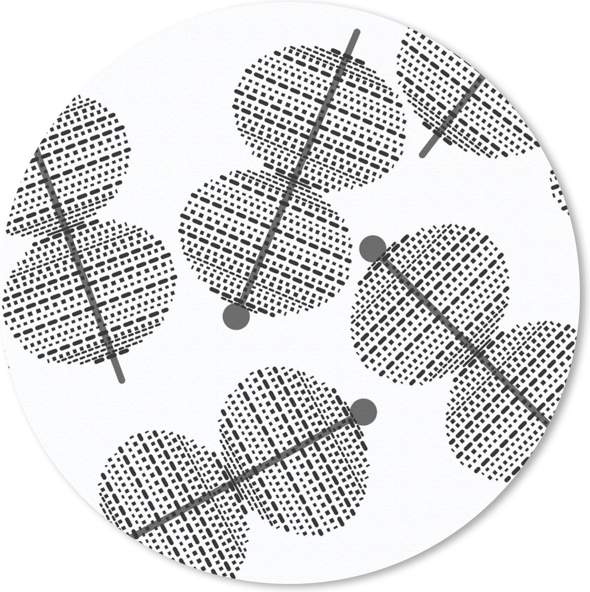 Muismat rond 40x40 cm - Mousepad Lampion - Patronen - Lampen - Ronde muismatten