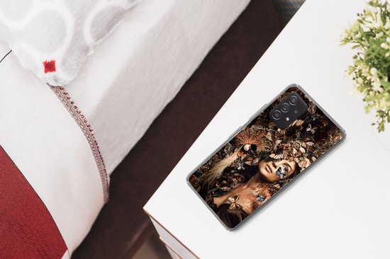 Coque Samsung Galaxy A33 5G - Luxe - Femme - Animaux - Papillons - Vogels - Coque de téléphone en Siliconen